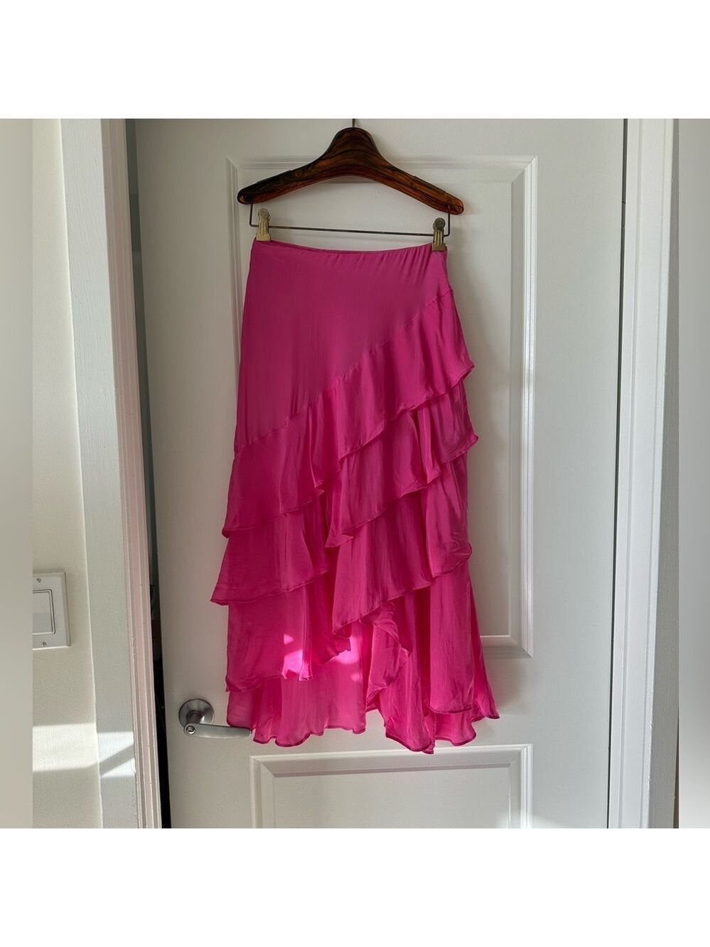 Farm Rio Dark Pink Marocaine Ruffle Skirt - Picture 3 of 9